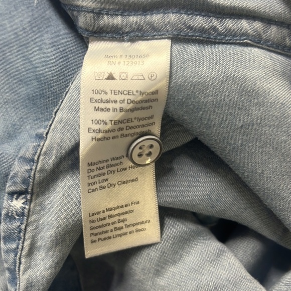 Jachs Girlfriend Palm Trees Tencel Blouse - Picture 5 of 5